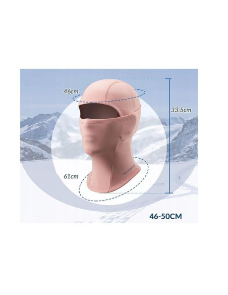 Rockbros kominiarka dziecięca 46-50cm różowa