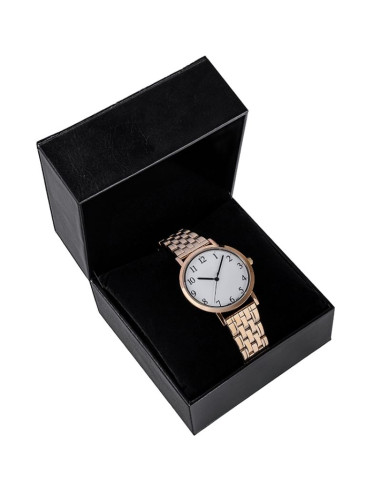 Pudełko na zegarek eko skóra czarno-czerwone pbes-1