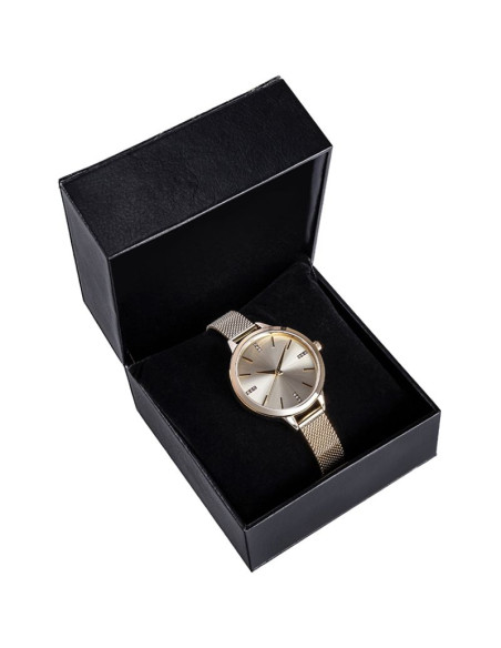 Pudełko na zegarek eko skóra czarno-czerwone pbes-1