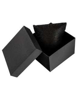 Pudełko na zegarek gładkie - czarne 2