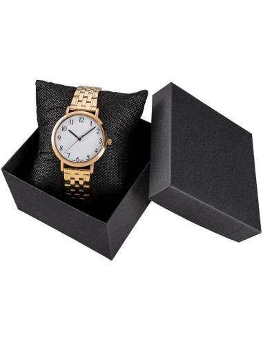 Pudełko na zegarek gładkie - czarne