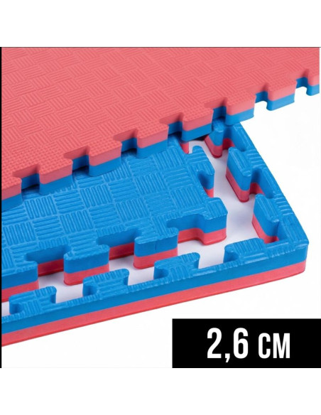 Mata do ćwiczeń z certyfikatem bezpieczeństwa - puzzle 1x1m - tatami 26mm