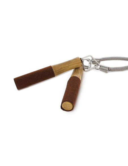 Skakanka z drewnianymi uchwytami body sculpture bk 203