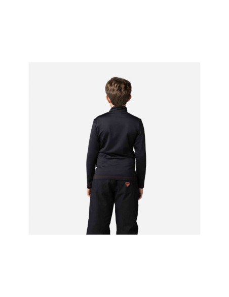 Bluza rossignol boy hero 1/2 zip warm stretch czarny