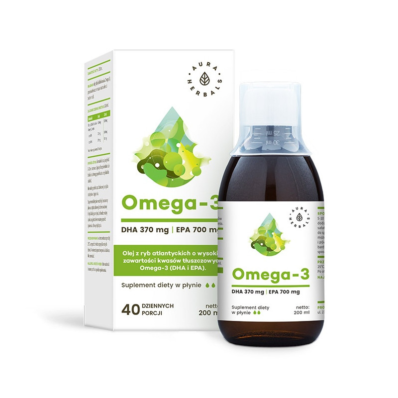 Omega-3 (370 DHA i 700 EPA) w płynie (200 ml)