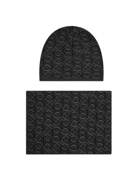 Czapka + szalik calvin klein shadow monogram m