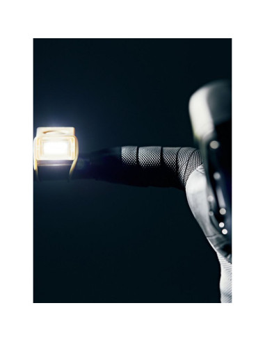 Lampka rowerowa bookman block light front 50lm