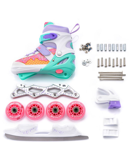 Rolki meteor 4w1 cream