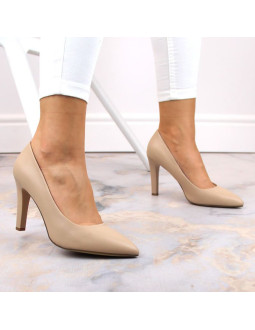 Czółenka na obcasie sergio leone w sk415