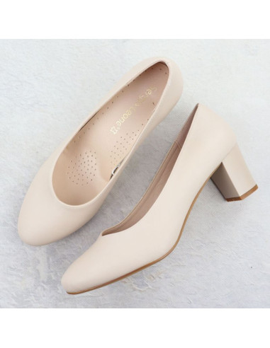 Czółenka na obcasie sergio leone w sk415