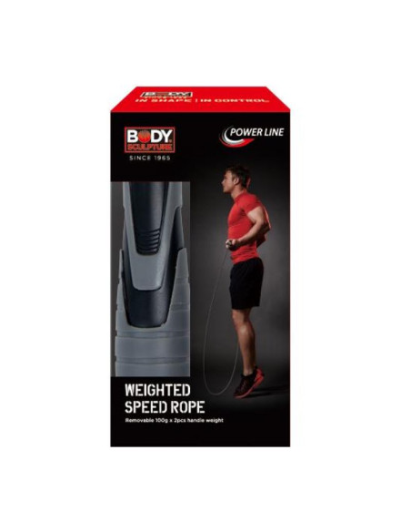 Skakanka speed z obciążnikami 2 x 100g bk256