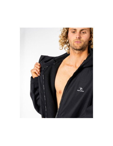 Poncho rip curl anti-series hooded poncho - czarny