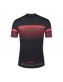 Rogelli koszulka hero ii czarno-bordowa m 2