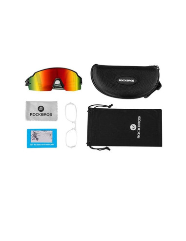 Rockbros okulary z polaryzacją 5 szkieł grey