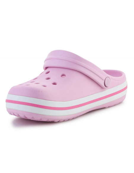 Klapki crocs crocband clog k ballerina pink