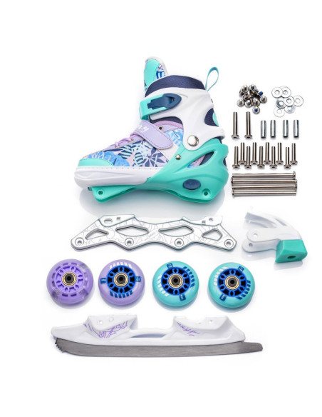 Rolki meteor 4w1 blueberry