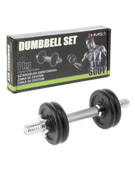 Hantla z gwintem hms sg01 7 kg