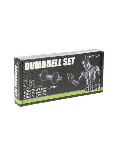 Hantla z gwintem hms sg01 7 kg