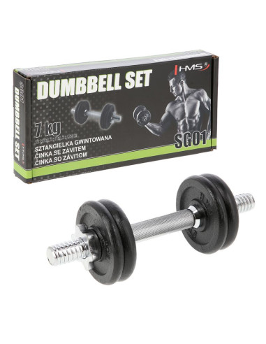 Hantla z gwintem hms sg01 7 kg