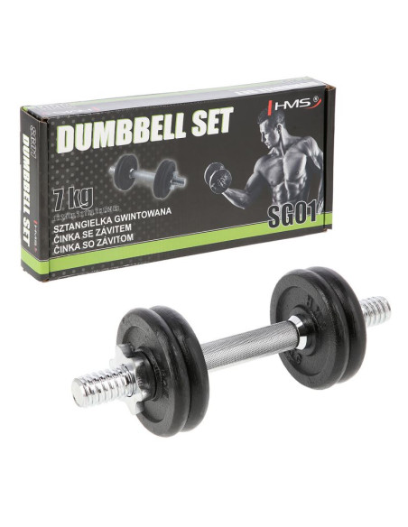 Hantla z gwintem hms sg01 7 kg