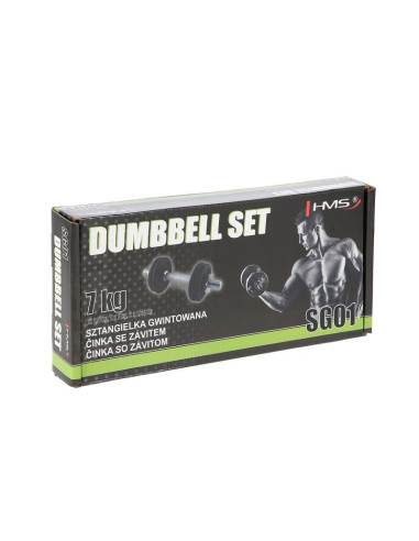 Hantla z gwintem hms sg01 7 kg