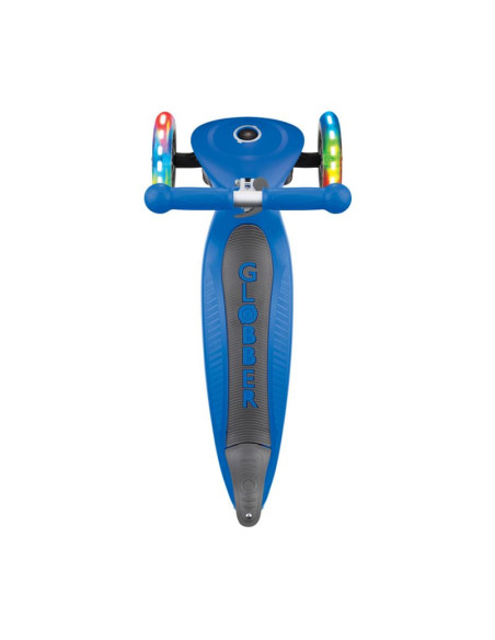 Hulajnoga 3-kołowa globber foldable lights navy blue jr