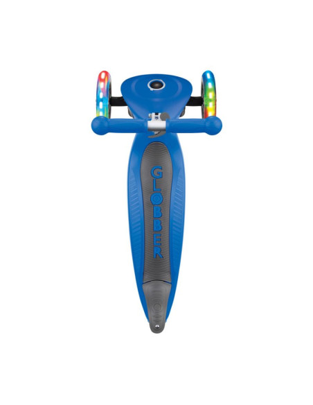 Hulajnoga 3-kołowa globber foldable lights navy blue jr