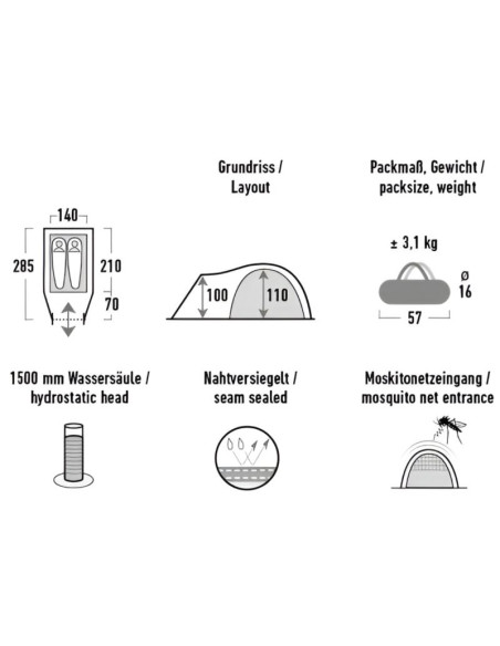 Namiot high peak narvik 2