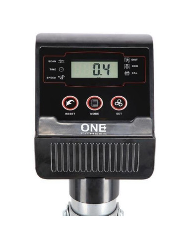 Rower mechaniczny one fitness rw3011 srebrno-pomarańczowy