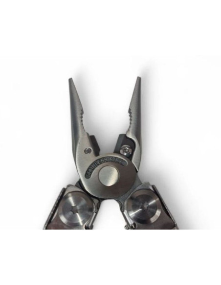 Multitool azymut giewon fs - fire starter - 19 narzędzi - krzesiwo + gwizdek + kabura do pasa (h2038a)