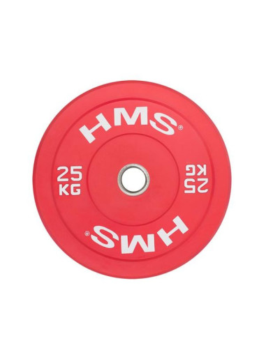 Talerz olimpijski hms red bumper 25 kg cbr25