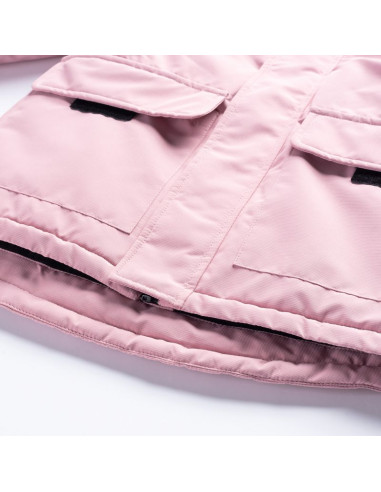 Kurtka zimowa pikowana iguana bianka jr