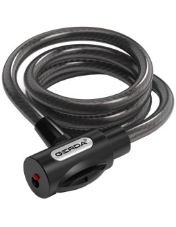 Zapięcie rowerowe gerda linka , korpus okrągły, osłona klucza flex