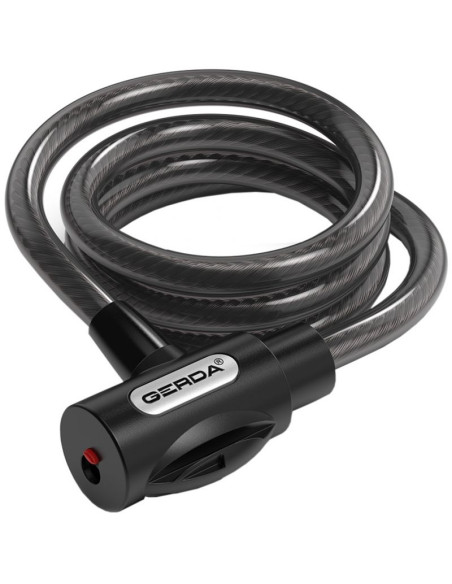 Zapięcie rowerowe gerda linka , korpus okrągły, osłona klucza flex