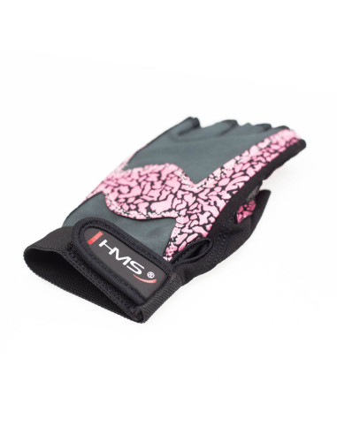 Rękawice na siłownię pink/gray w hms rst03