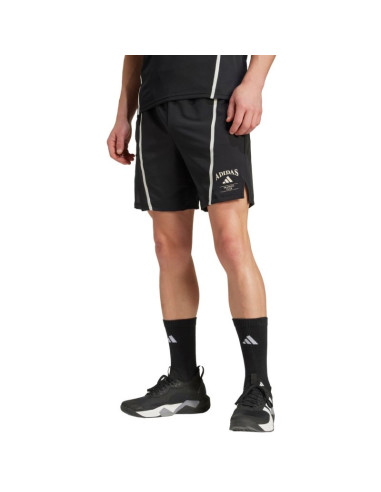 Spodenki męskie adidas designed for training legacy heritage czarne ka5283