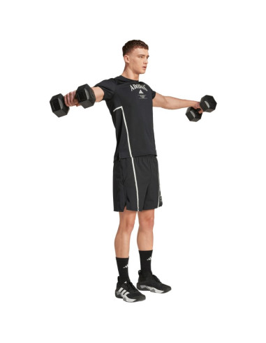 Koszulka męska adidas designed for training legacy heritage tee czarna ka5284