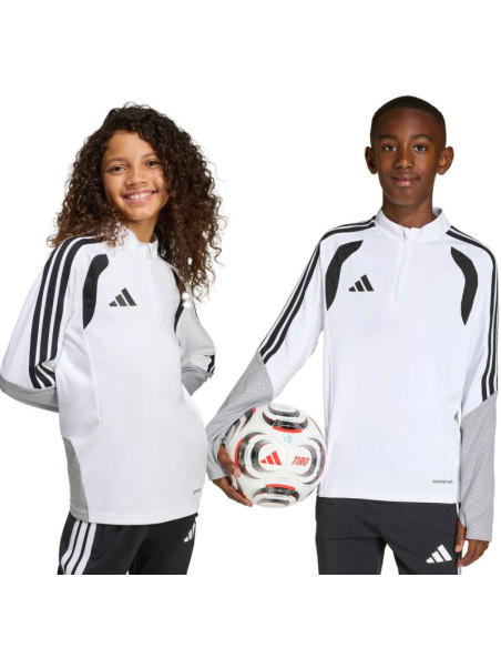 Bluza dla dzieci adidas tiro 26 competition training top biało-szara ka7577