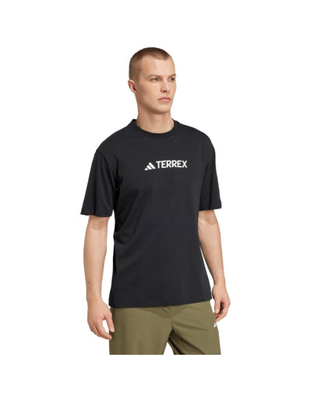 Koszulka męska adidas terrex classic logo czarna jf9143