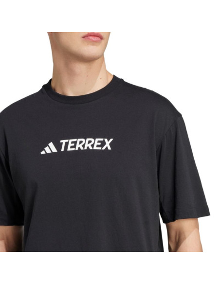 Koszulka męska adidas terrex classic logo czarna jf9143