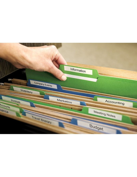 Taśma dymo d1- 12mm x 7m czarny/biały