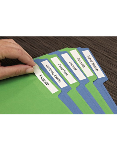 Taśma dymo d1- 12mm x 7m czarny/biały