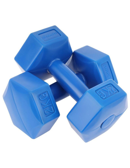 Zestaw hantli kompozytowych eb fit 2x2kg pomarańczowe 1027029