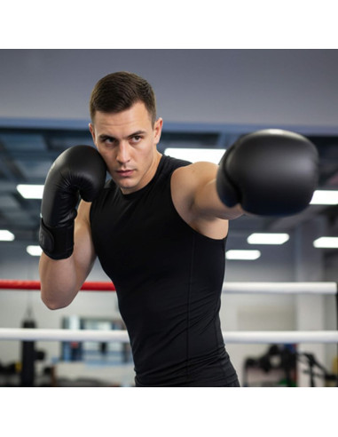 Rękawice bokserskie meteor 10 oz treningowe, rzep, pu