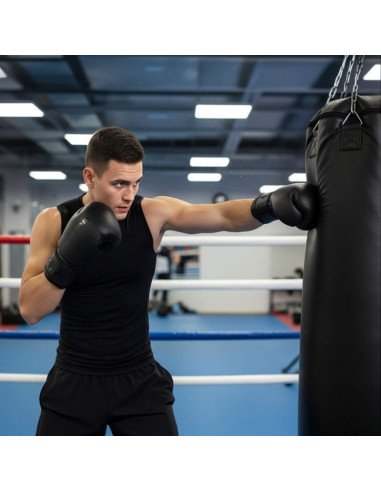 Rękawice bokserskie meteor 10 oz treningowe, rzep, pu