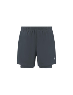 Rogelli spodenki męskie 2w1 essential szare l