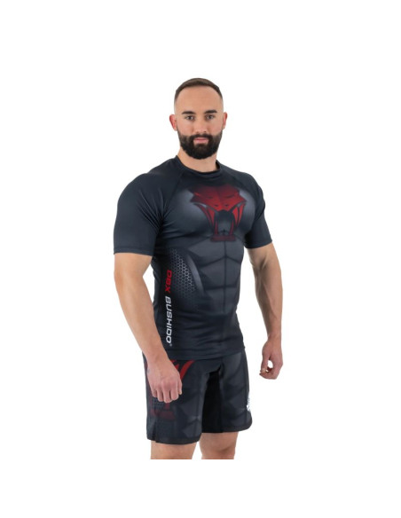Koszulka kompresyjna "snake" typu rashguard powstała z materiału dbx more dry  m