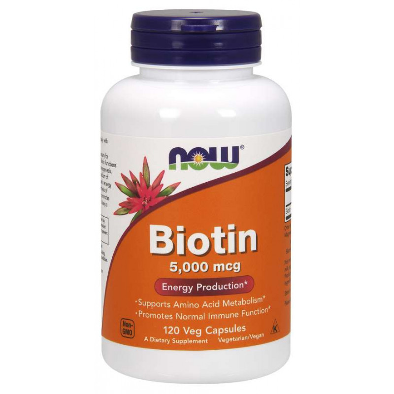 Biotyna - Biotin 5000 mcg (120 kaps.)