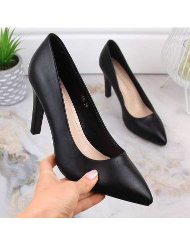 Czółenka na obcasie sergio leone w sk415