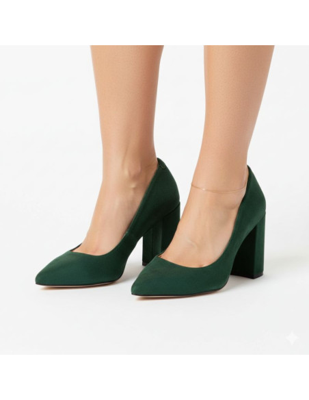 Czółenka na obcasie sergio leone w sk415